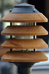 landscape light fixture macro
